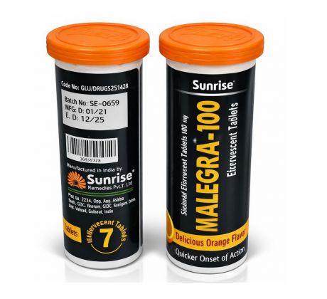 Malegra 100mg šumivé tablety